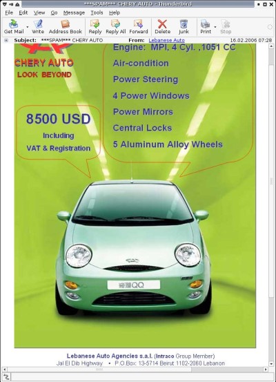 Chery Spam